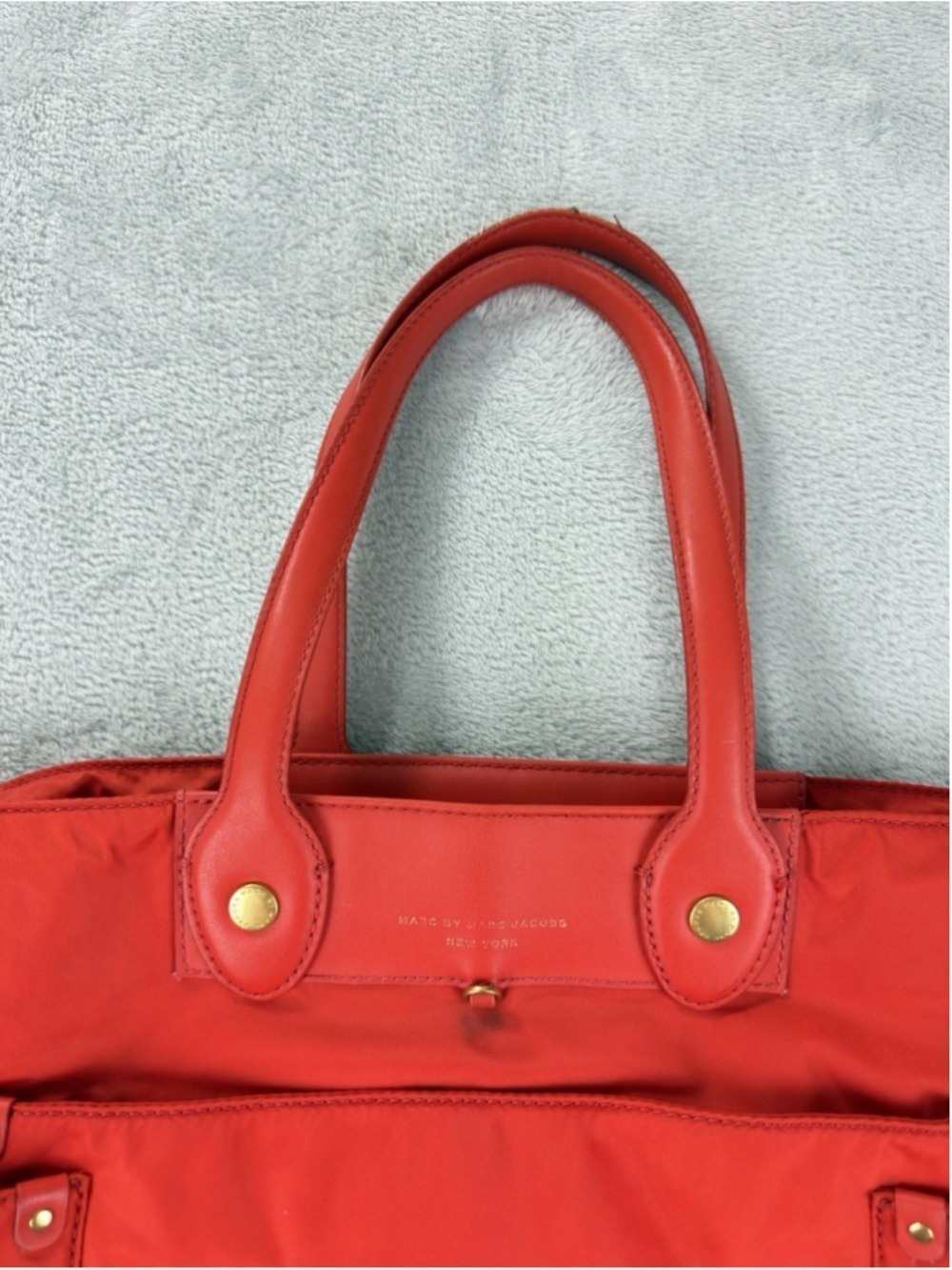 Marc By Marc Jacobs Red Nylon Tote Bag Large Indonesia - Picture 6 of 16
